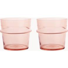 Bicchieri ferm LIVING Boya Basso 30 cl Confezione da 2 Blush Bicchiere