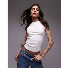 White Tank Tops Topshop Slim Tank - White