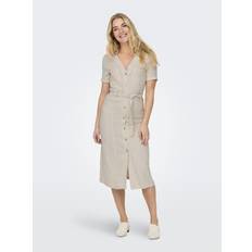 Beige - Women Dresses Only Onlsiesta Long Dress - Beige