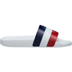 Moncler Sko Moncler Hvide Slide Sandaler Med Logo Strop - Hvid
