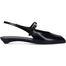 Prada Højhælede sko Prada Logo Slingback Ballerinas - Black