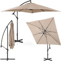 Hpa Fyrkantigt Trädgårdsparaply Med Bom 250 x 250 cm Kräm 250cm