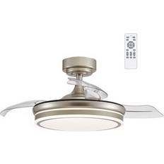 Ceiling Fans CristalRecord Moss Mini-LED-Ventilator 46W 5520Lm CCT-Dim