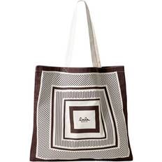 Hvid Tote Bag & Shopper tasker Lala Berlin Maja Taske - Heritage Stripe Brown
