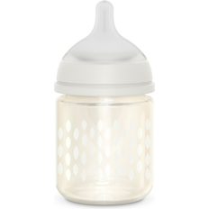 Glas Sutteflasker Suavinex Glasflaske 120ml Fysiologisk Sut SX Pro Free Flow Beige Bonhomie