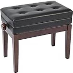 Kinsman Deluxe Adjustable Piano Bench KPB10BRN