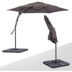 Ombrelloni e Accessori Bakaji Ombrellone da Giardino Decentrato 3 x 3 Mt Con Base a Croce