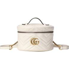 Gucci Women Backpacks Gucci GG Marmont Series Backpack Mini-Size - White