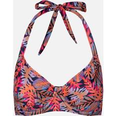 Trespass Dam Bikinis Trespass Norie Tropical Leaves Bikini Top - Multicoloured