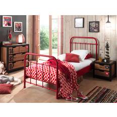 Verstelbare Bedden New York Bed 90x200 cm Rood