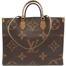 Louis Vuitton Vintage Onthego Axelremsväskor Från Magasin - Beige