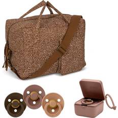 Konges Sløjd Tillbehör Konges Sløjd Wickeltasche Bundle Nr. 1 Blossom Mist Caramel