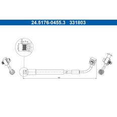 Vehicle Parts ATE Brake Hose 24517604553