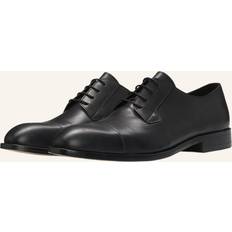 Boss Black Leather Lace Up Derby Shoes -