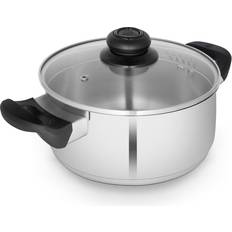 Swan Townhouse 24cm Stainless Steel Casserole Dish with lid
