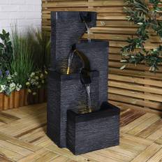 Fountains Slate Effect 3 Drop Fountain - Grey
