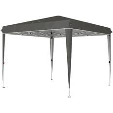 OutSunny Pavillon 3x3m Wasserabweisend Stabil Winterfest Pop-up Faltpavillon Dunkelgrau