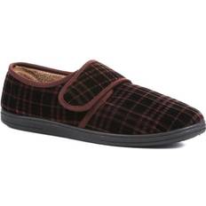 Pavers Shoes Pavers Cosy Tartan Slippers - Charcoal