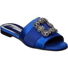 Manolo Blahnik Martamod Satin Sandal