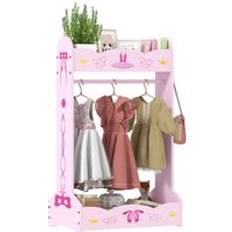 Clothes rail with shelves Aiyaplay Kids Clothes Rail with 2 Storage Shelves