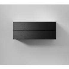 INR Tvättställsskåp INR Kommod Core Grip 120 Black Oak 2 Lådor