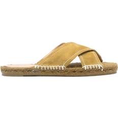 Castañer Crossover-Straps Suede Espadrilles - Green