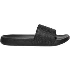 Superdry All Over Print Embossed Pool Sliders - Black