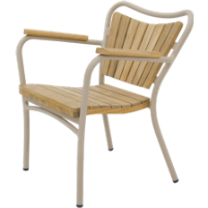 Stole Mandalay Mandalay Marguerit Børnestol 26 cm Teak Taupe