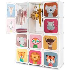 Casart Portable Kids Wardrobe 12-Cube Baby Closet Dresser Storage Organizer