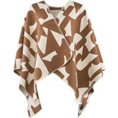 Capes & Ponchos David Fussenegger Poncho Silvretta Abstrakt - Braun