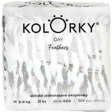 Kolorky Day Feathers Ekologiska Engångsblöjor M 5-8 Kg 21 st