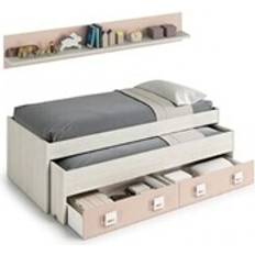 Habitaciones infantiles Cama Doble Juvenil Estante Nube Blanco Alpes 199 x 69 x 96 cm