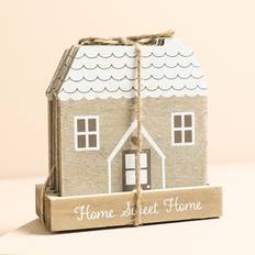 Sass & Belle Set of 4 House Coasters One Size Coaster