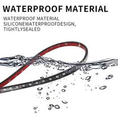 Tomtop Jms Smart Fargeskiftende Utvendig Billys Sett Med 4 LED-Strips 600mm 2 Pcs 900mm 2 Pcs