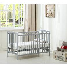 MCC Direct Brooklyn Baby Cot Crib With Water Repellent Mattress Grey