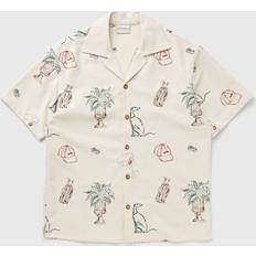 Drôle de Monsieur Men's Country Club Embroidered Shirt - Beige