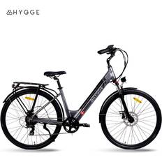 Elcyklar Hygge Aarhus Step Urban Elcykel 48V 14Ah Batteri Grafitgrå Damcykel