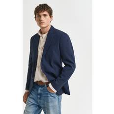 Gant Jakkesæt Gant Herre Slim Fit Jakkesæt Jakke - Hør/Bomuld