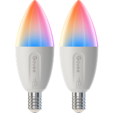 Govee Light Bulbs Govee Smart E14 Dimmable LED Light Bulbs 2-Pack