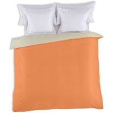 Ropa de Cama Funda Nordica Reversible Bicolor Mango-Piedra 260x240 cm 1 Pieza Ropa de Cama