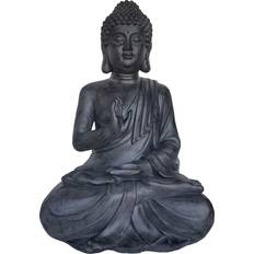 Garden Gear Stone Effect Large Sitting Buddha Ornament 54 x 42 x 78 cm Grey
