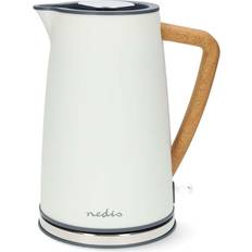Nedis 1.7L Soft Touch Jug Kettle with Wood Effect Handle