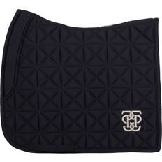 Diamond Quilt Dressage Saddle Pad - Black