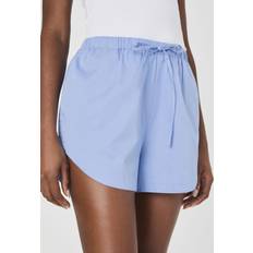 French Connection Cotton Shorts French Connection Alexis Cotton Drawstring Shorts - Oxford Blue