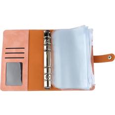 Zeblaze Budget Binder A6 Multiple Pockets Stainless Steel Rings PU Leather Cover for Rosa
