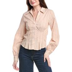 Striped Pleated Dress Shirt