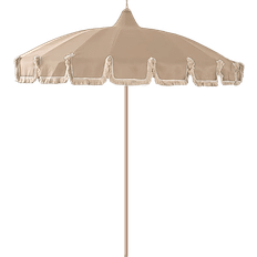 Garden Glory Parasol Beige Fringe