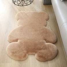 Gabrielle Washable Rugs Round Fluffy Large Protective Pads 90 x 120 cm