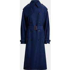 Polo Ralph Lauren Coats Polo Ralph Lauren Silk-Blend Trench Coat - Navy