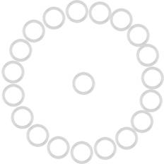 20pcs Silicone Safe O Rings Dummy Pacifier Chain Clips Adapter Holder